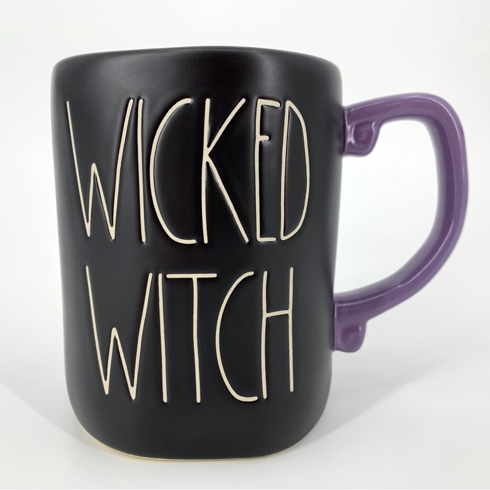 Rae Dunn NEW Purple and Black 'WICKED WITCH' Mug